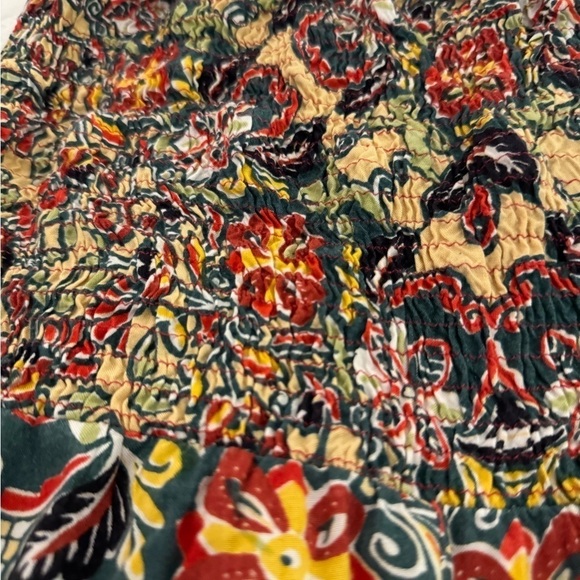 Angie Romper Size Small Beige & earth tones with Floral Print with pockets - Picture 6 of 8